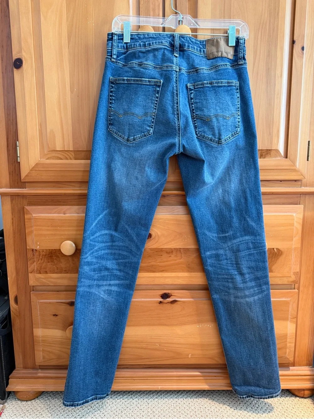 American Eagle Outfitters Next Level Flex Men’s Washed Blue Slim Jeans